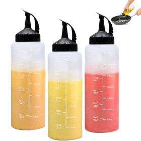 3Pcs Plastic Squeeze Condiment Bottles 12oz; Oil Dispenser Bottle; Refillable With Twist On Cap Lids; For Barbecue Sauce; Oil; Condiments; Kitche (Quantity: 3)